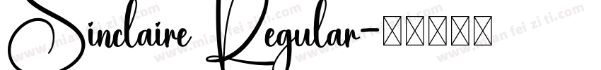Sinclaire Regular字体转换